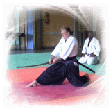 Monsieur Dominique Szczesny lors d'une démonstration de Iaï Jitsu
